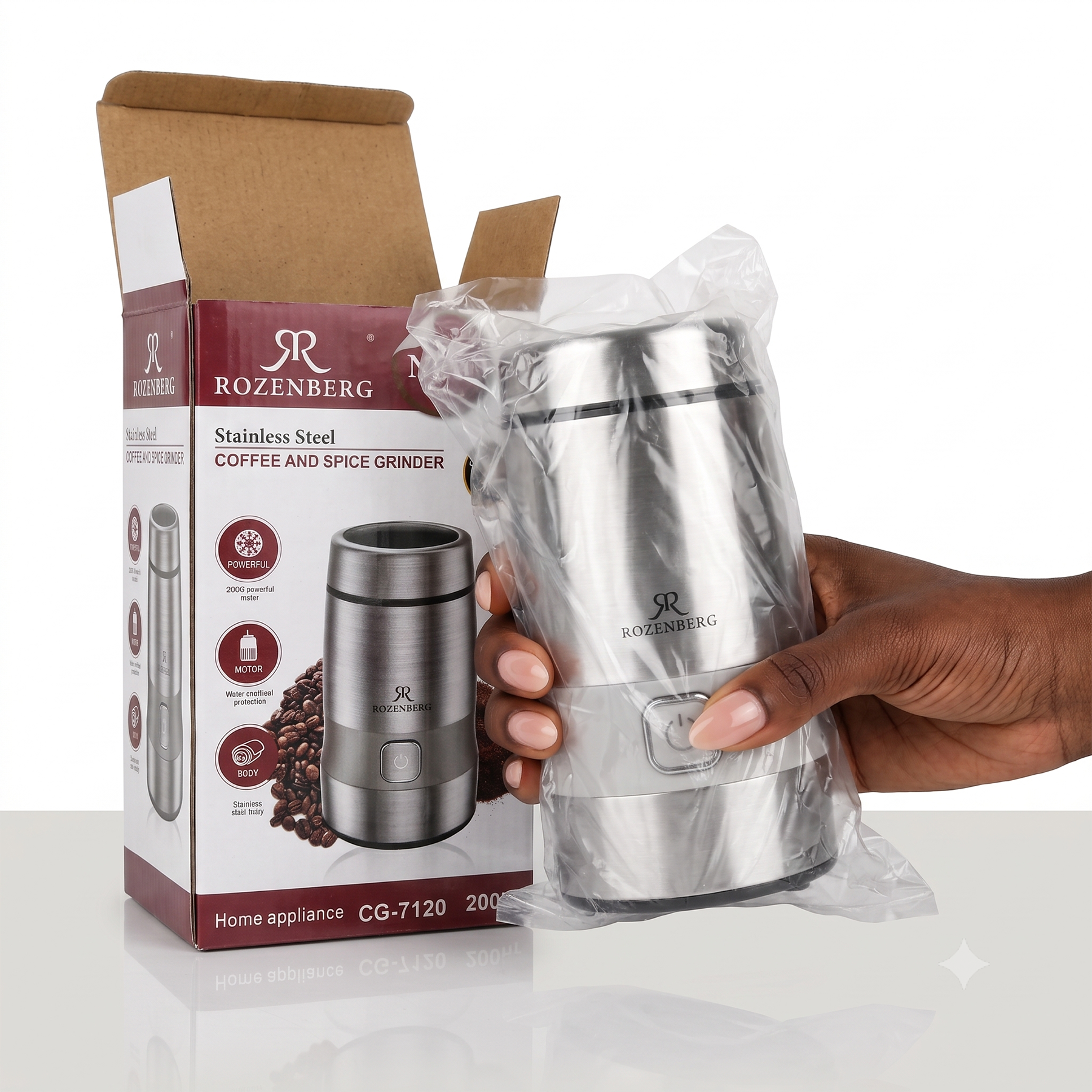 ROZENBERG MINI MOULIN INOX 200G — photo 2