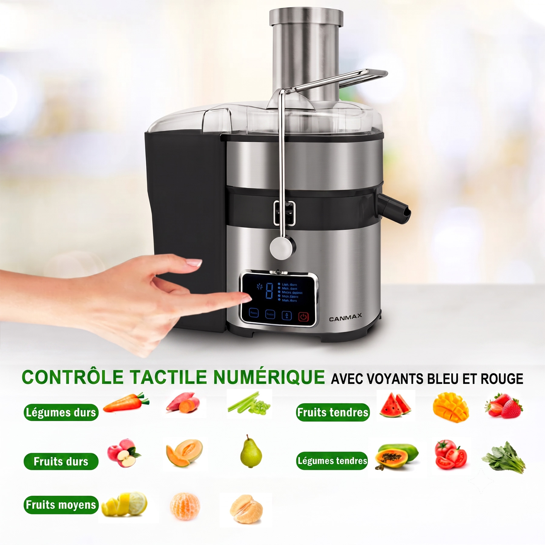 EXTRACTEUR DE JUS ET MIXEUR 4 EN 1 — 800W — photo 3