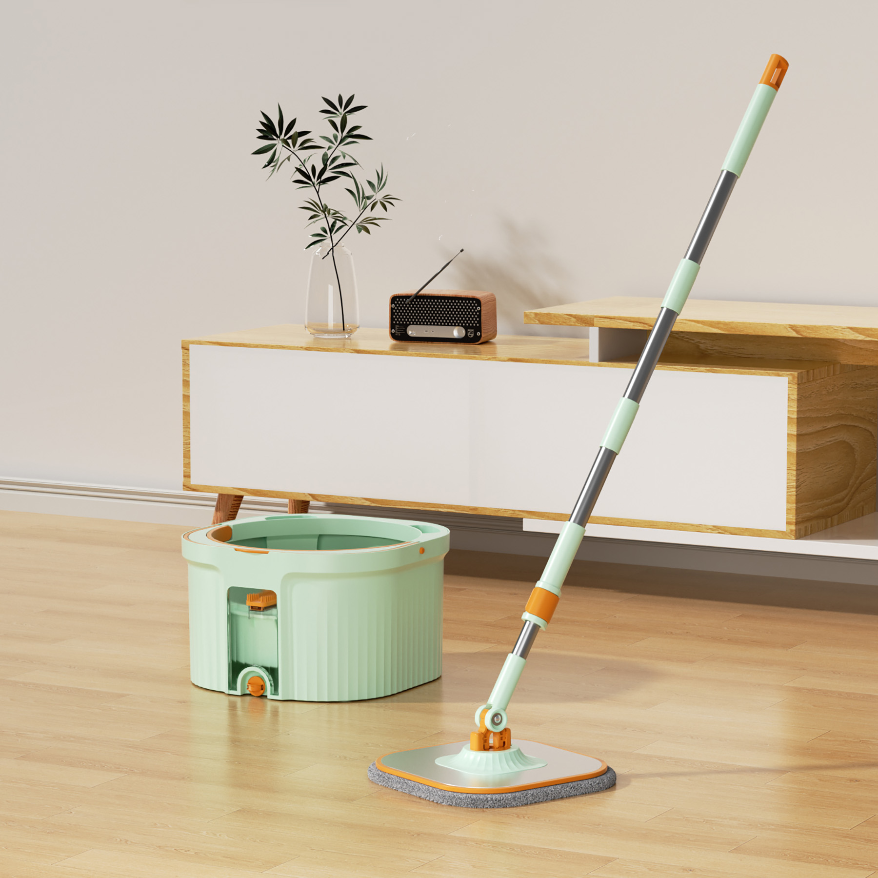 CW002 PRO: SERPIELLERE A FRANGES MICROFIBRE CARRE — photo 4